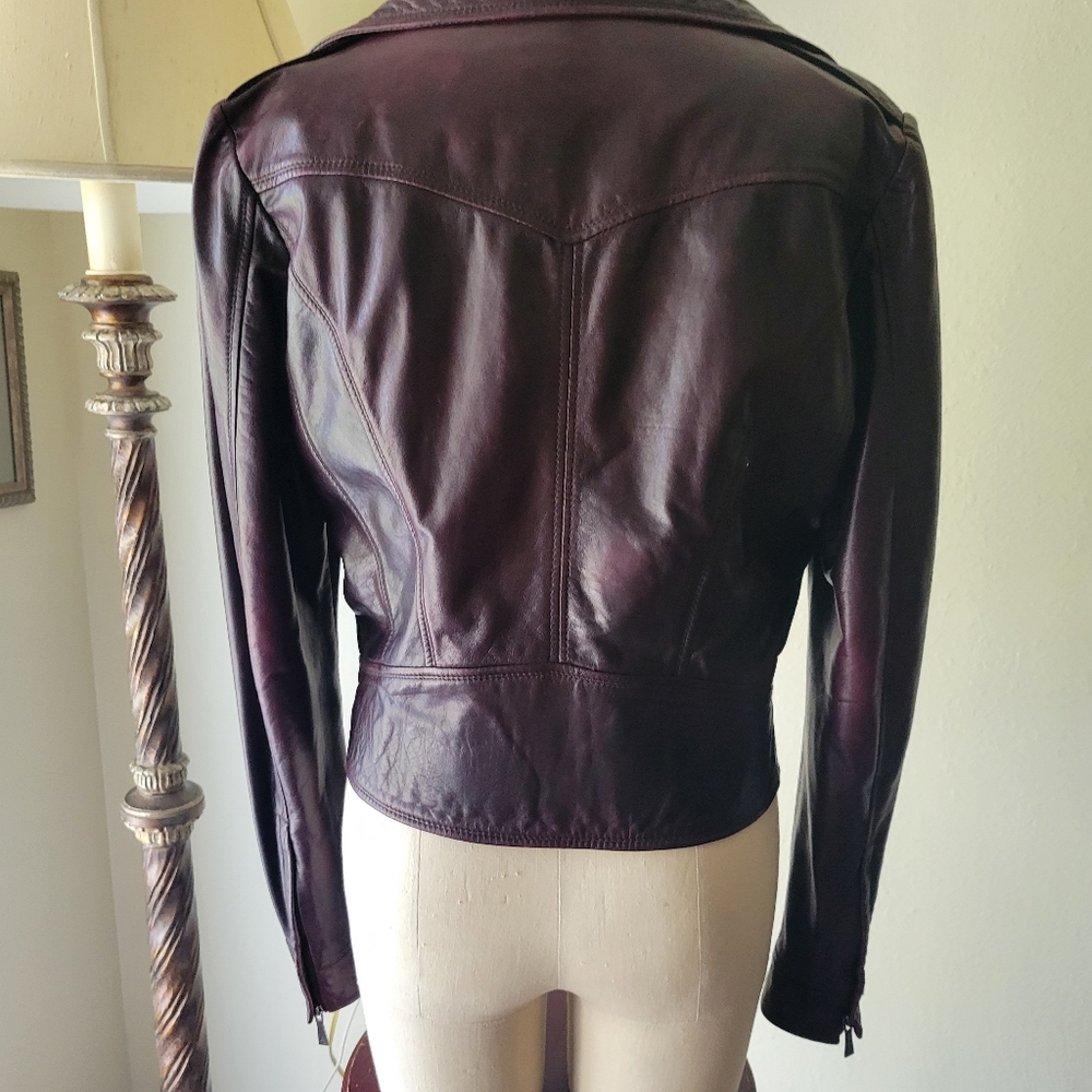 Versace Jeans Couture buttery soft leather biker jacket
